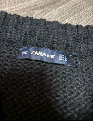 Jersey negro con crochet