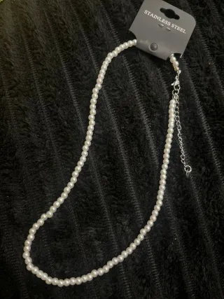 Collar artesanal perlas irregulares