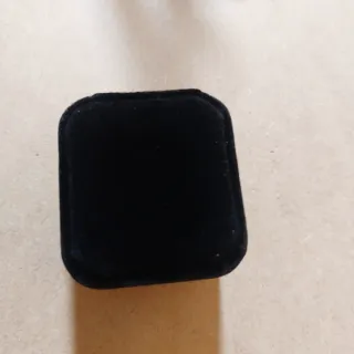 Sortija Plata925 Zafiro Estilo Victoriano y joyero