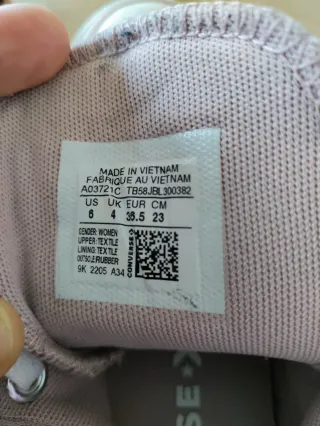 Zapatillas Converse Altas Moradas y Rosas