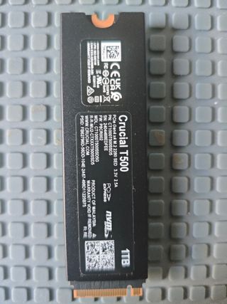 SSD Crucial T500 1TB NVMe M.2 PCIe Gen4 con disipa