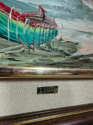 2 Cuadros Óleo E Belda