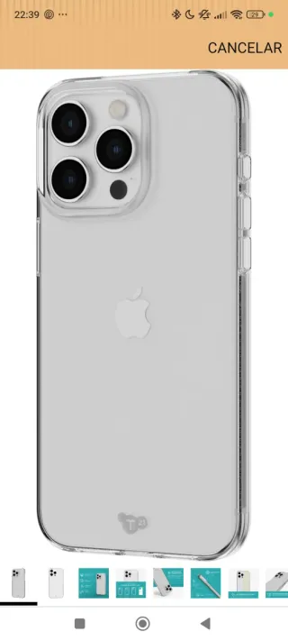 Tech 21 EVOLITE Custodia per iPhone 15 Pro Max 6.7"