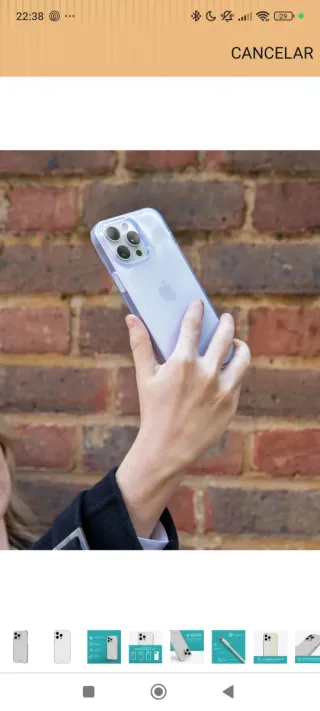 Tech 21 EVOLITE Custodia per iPhone 15 Pro Max 6.7"