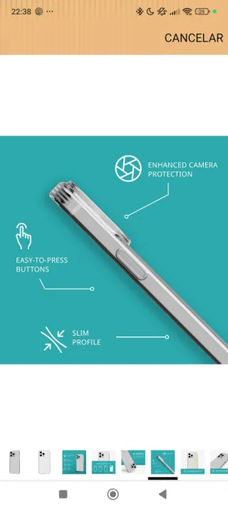 Tech 21 EVOLITE Custodia per iPhone 15 Pro Max 6.7"