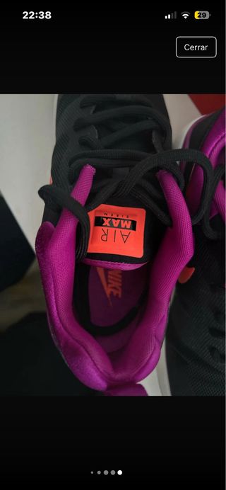 Nike Air Max Negro y Morado