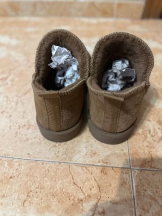 Botines Oysho Ante Natural Talla 37