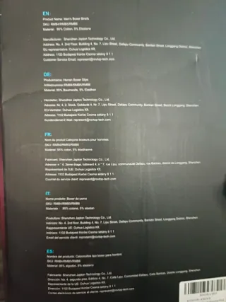 Rovtop Calzoncillos Hombre 4 Pares