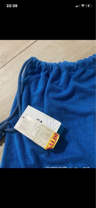 Sacchetto Arena azzurro nuovo con cartellino