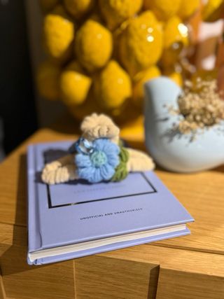 Mola de Cabelo Blue Blossom - Peça Única