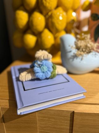 Mola de Cabelo Blue Blossom - Peça Única