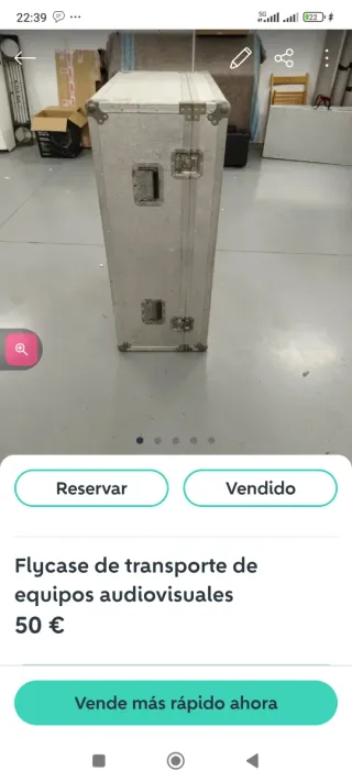 Flycase de mesa antigua