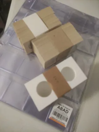 1000 cartones y 50 hojas para monedas