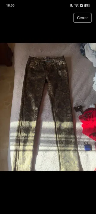 Pantalón brillo marrón y dorado sin estrenar