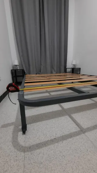 Somier de lamas madera y metal