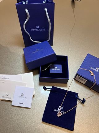 Colar Swarovski Rosa Envio em 24h