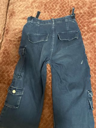 Vaqueros anchos Bershka azules, xss-xs