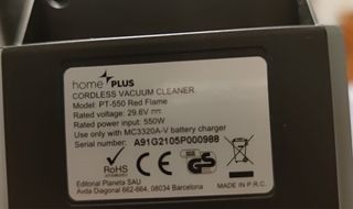 Aspiradora Inalámbrica Home Plus PT-550 REDflame