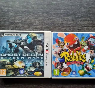 2 Juegos Nintendo 3DS: Ghost Recon y Rabbids