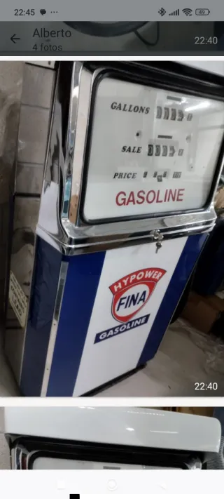 Surtidor Gasolina Clásico Americano FINA