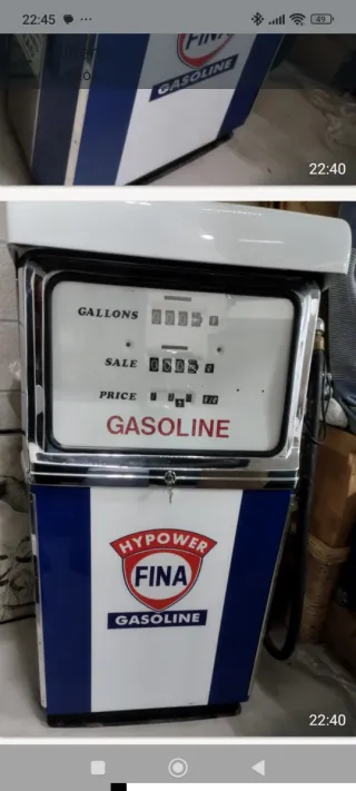 Surtidor Gasolina Clásico Americano FINA