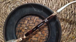 Lentes Guess Mujer Originales Marrón Dorado