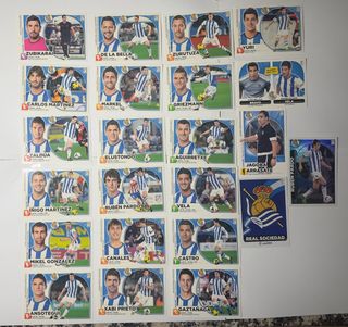 23 cromos Real Sociedad LIGA ESTE 14-15