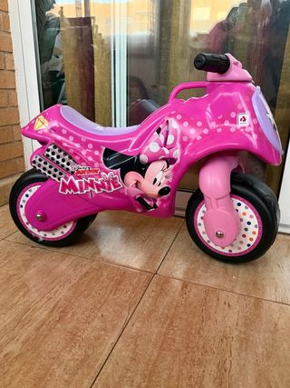 Correpasillos moto Minnie Mouse Rosa