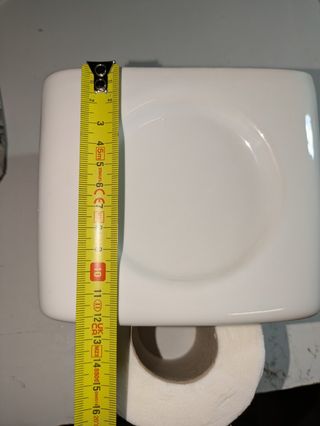 Porta-rolo papel higiênico com saboneteira