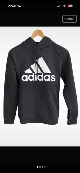 Sudadera Adidas Negra Deportiva Unisex