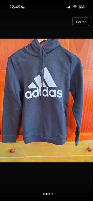 Sudadera Adidas Negra Deportiva Unisex