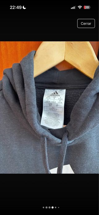 Sudadera Adidas Negra Deportiva Unisex