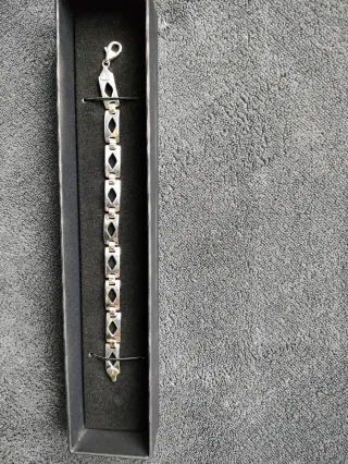 Pulsera de plata de ley
