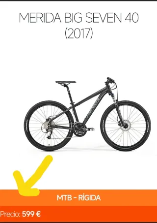 Bicicleta montaña Merida Big Seven 40