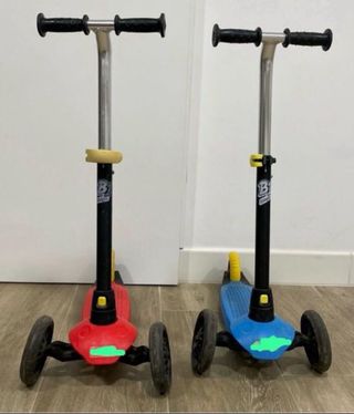 Patinete 3 Ruedas Rojo y Azul Decathlon