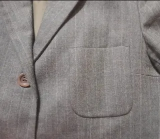 Traje pantalón K.E.Design 100% Lana Gris