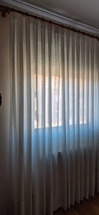 Tende visillo bianco sporco