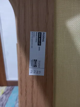 Mecedora de madera modelo POANG IKEA