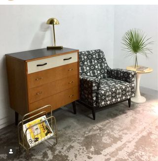 Butaca Vintage Años 50 Tapizada