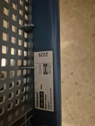 2 Silla de metal azul y gris