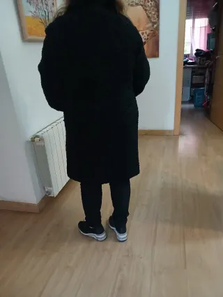 Abrigo astracan negro