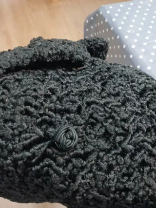 Abrigo astracan negro