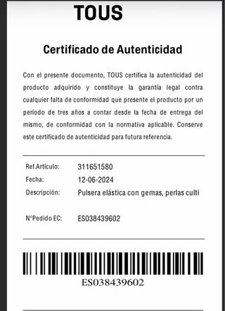 Pulsera Tous Perlas y Gemas Elastica
