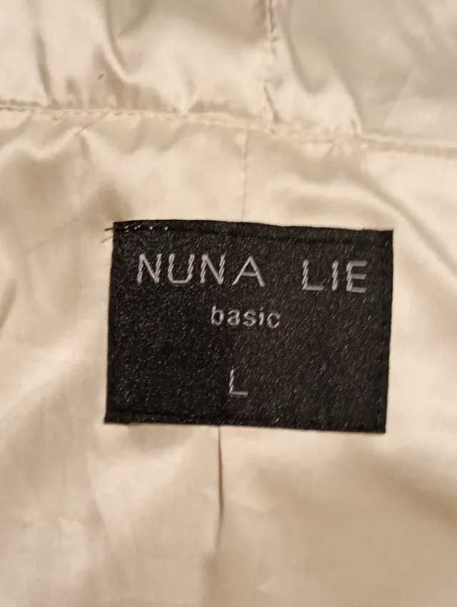 Chaqueta mujer con pelo sintético beige talla L