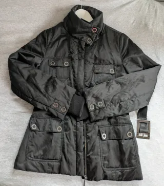 Chaquetón acolchado negro Adolfo Domínguez