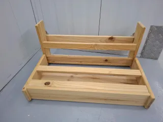 Librerias lufe madera natural