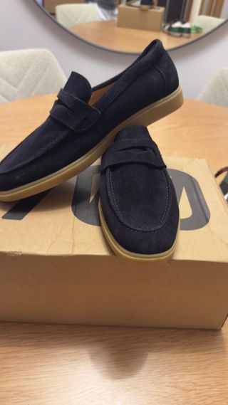 Mocasines Zara Azul Talla 40