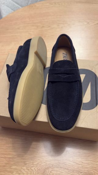 Mocasines Zara Azul Talla 40