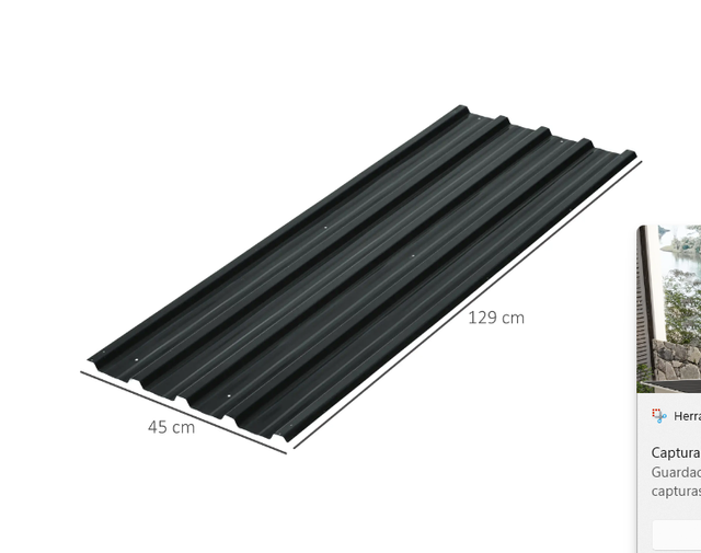 Outsunny 12 Paneles Tejado Acero