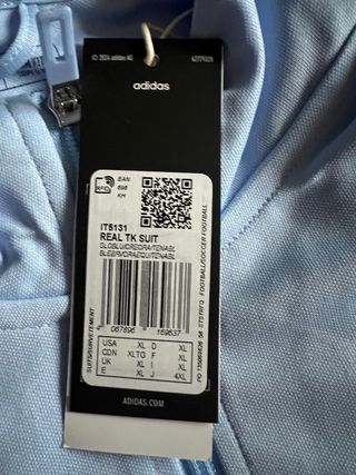 Chándal Real Madrid Adidas Talla XL Nuevo